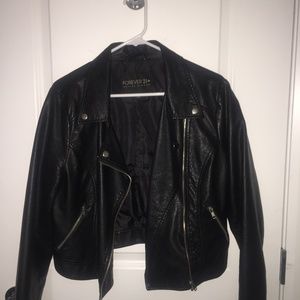 Forever21 Plus Faux Leather Moto Jacket